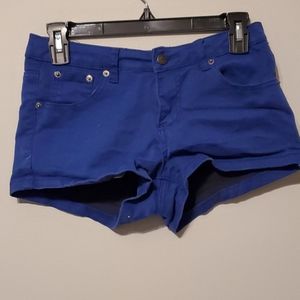 Blue short shorts